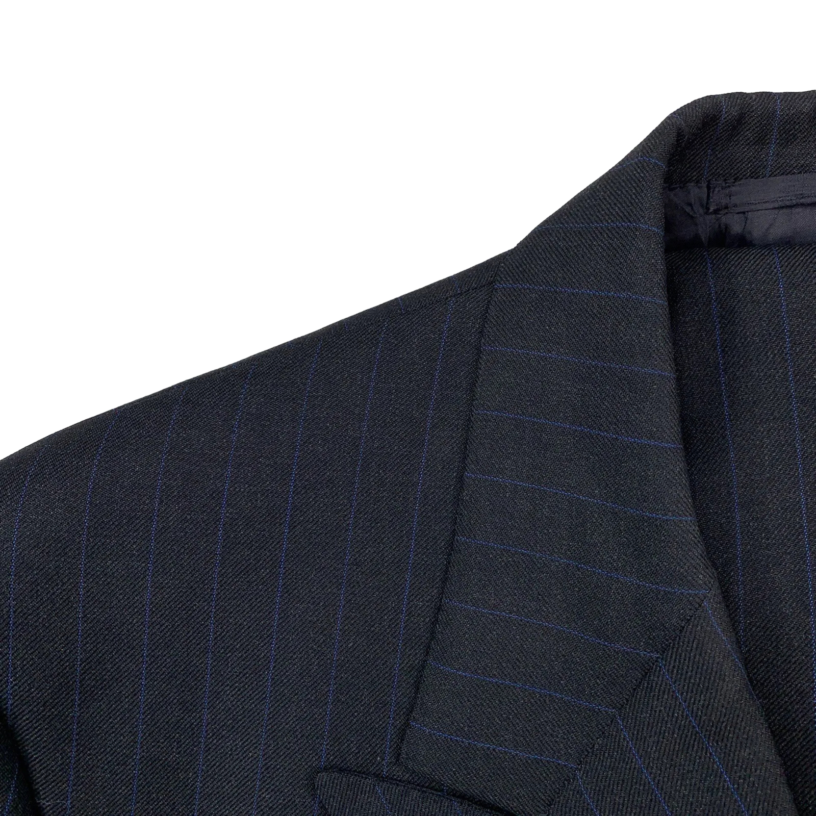 Tuta uomo 42 S Denham & Goddard antracite gessato doppiopetto lana fila Savile