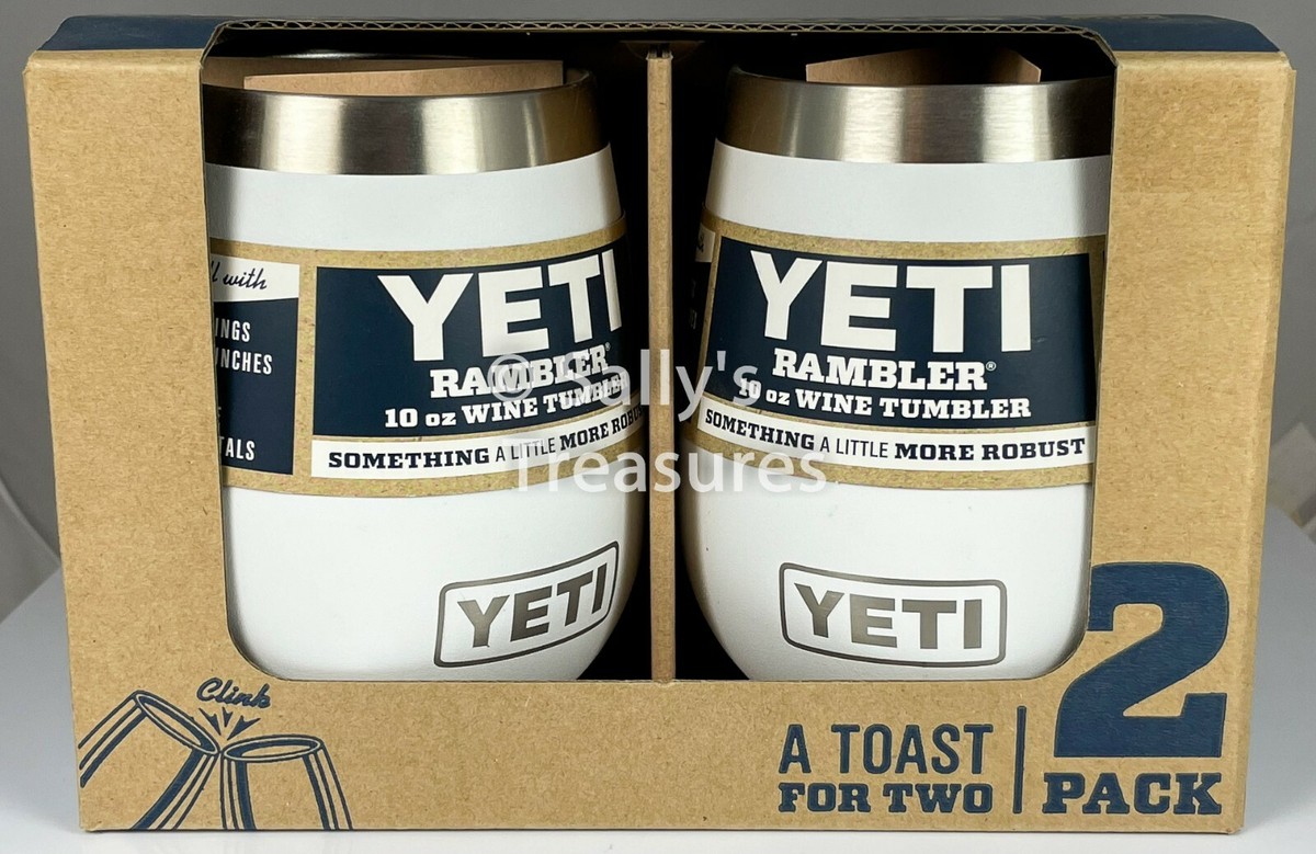 Yeti Rambler Wine Tumbler Pack WHITE 🎁 Gift Set 🎁