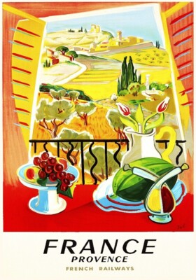 NORMANDIE Rf305 - POSTER HQ 50x70cm d'une AFFICHE VINTAGE