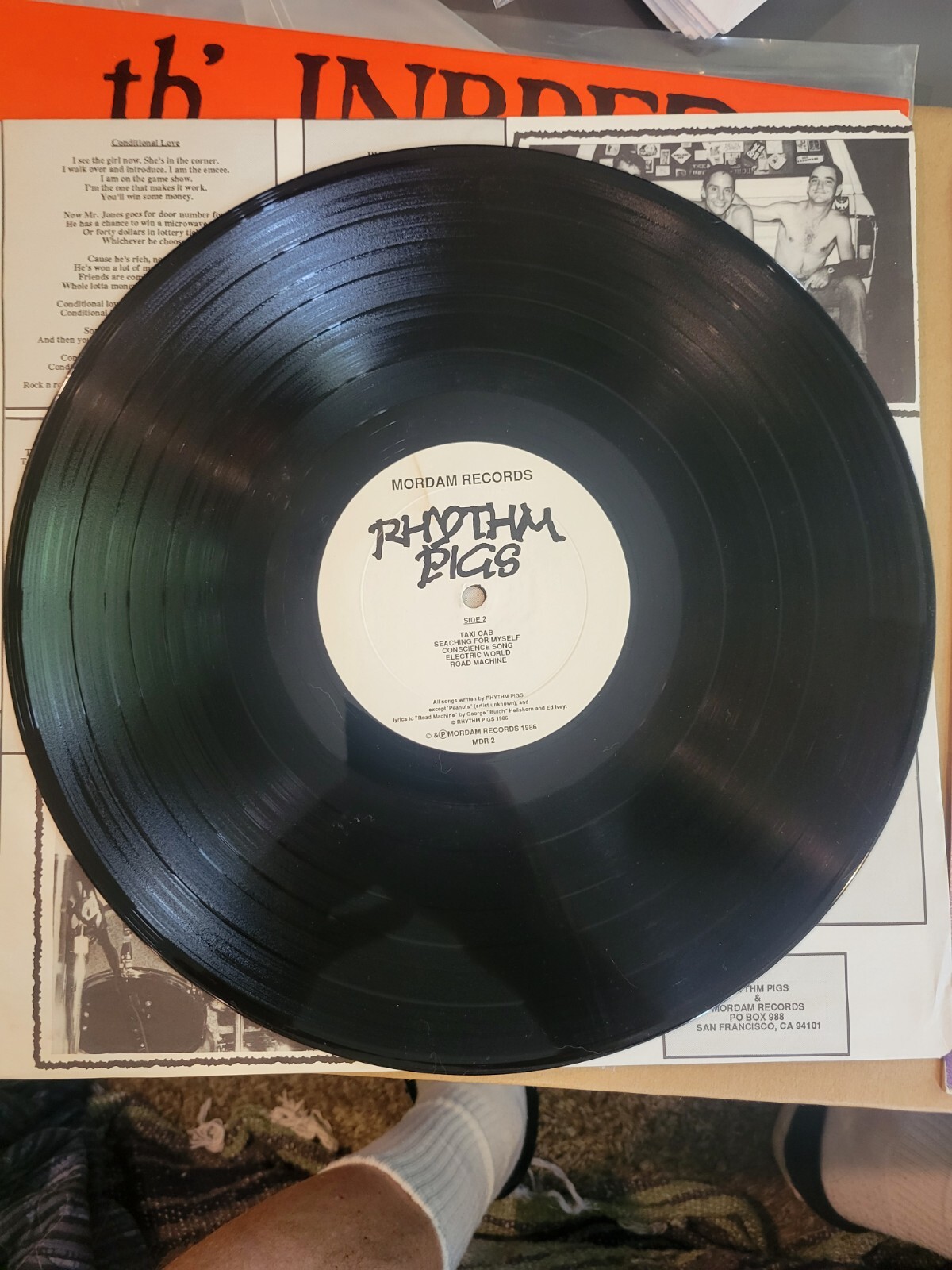 Rhythm Pigs orginal records +poster mdc rkl clown alley black flag verbal abuse