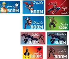 CUSTOM PRINTED w YOUR NAME Aluminum Gloss Print 6" x 8", office, logos, rooms