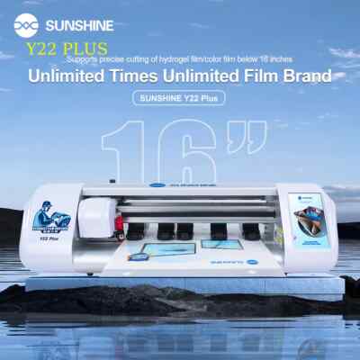sunshine Y22,Y25 PLUS auto cutting film machine,Cloud phone film cutter unlmited
