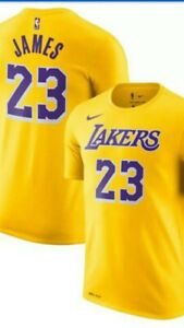 NWT Lebron James #23 Los Angeles Lakers Nike Jersey Shirt Size ...