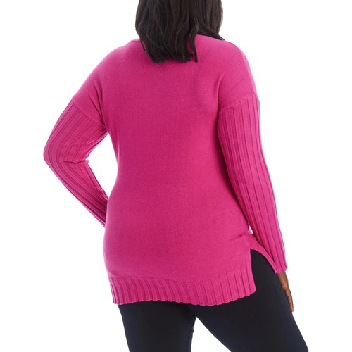 Neu mit Etikett Adyson Parker Damenpullover V-Ausschnitt weich Strick Tunika Oberteil Pulli 2X - Bild 5 von 7