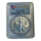 2025 American Silver Eagle PCGS MS70 First Strike #15B