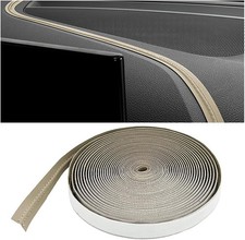 Interior Trim Strips, 19.68Ft Flexible Leather Vehicle Gap Filler Color: Beige
