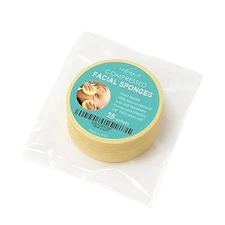 Facial Sponges Natural Compressed Cellulose Soft Disposable & Absorbent 25 Count