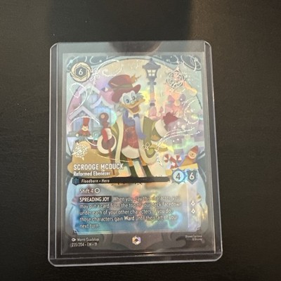 Disney Lorcana Scrooge McDuck Reformed Ebenezer 235/204 EN Enchanted Foil