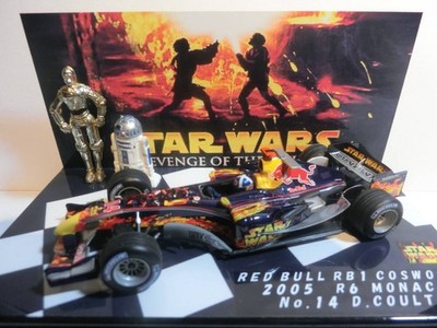 Made By Pma 1/43 Red Bull Cosworth Rb1 14 D. Coulthard 2005 Monaco Gp Star Wars