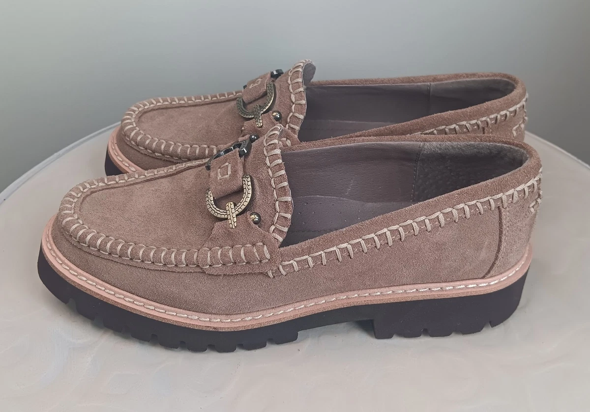 Donald J. Pliner Brown Suede Studded Loafers Sz 7 Donald Pliner Men main image 3
