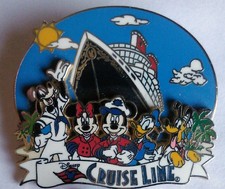 DISNEY PIN / FAB FIVE 3-D BELOW SHIP, DISNEY CRUISE LINE 2005