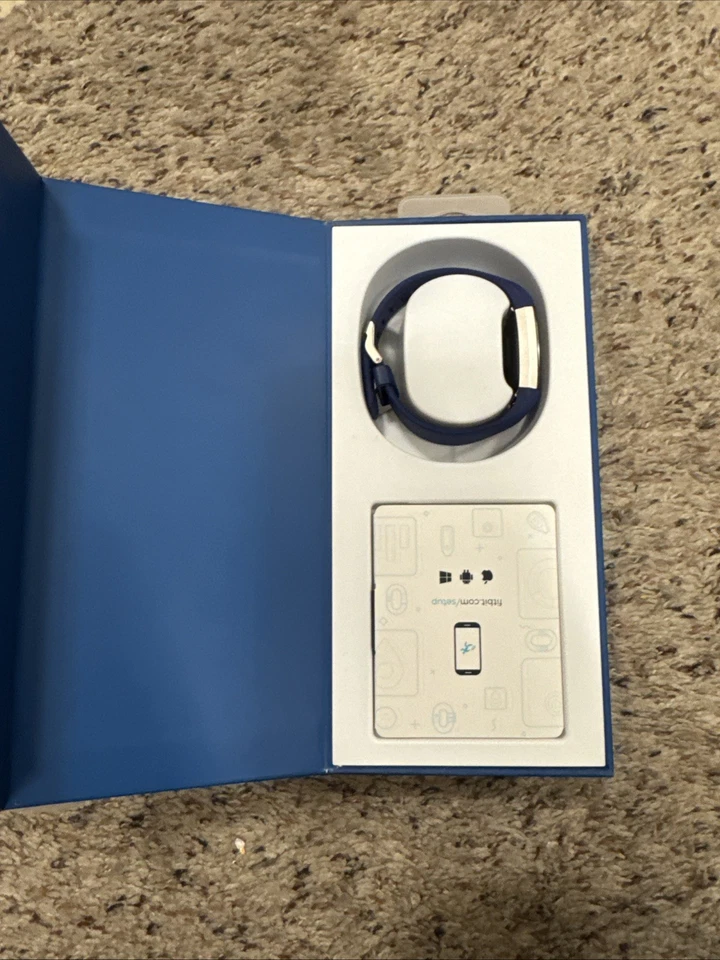 Rastreador de actividad física ritmo cardíaco Fitbit Charge 2 banda azul Foto 2 de 2