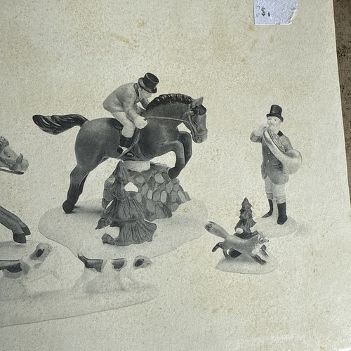 Dept 56 Heritage Village "Tallyho!" #5839-1 Horse Running Fox - Picture 3 of 9