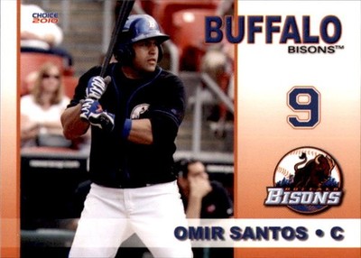 2010 Buffalo Bisons Choice #22 Omir Santos Toa Baja Puerto Rico PR Baseball Card