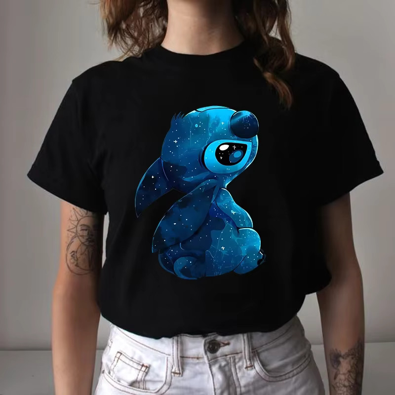 Disney Cute Stitch Star T-Shirt Men Women Unisex 14