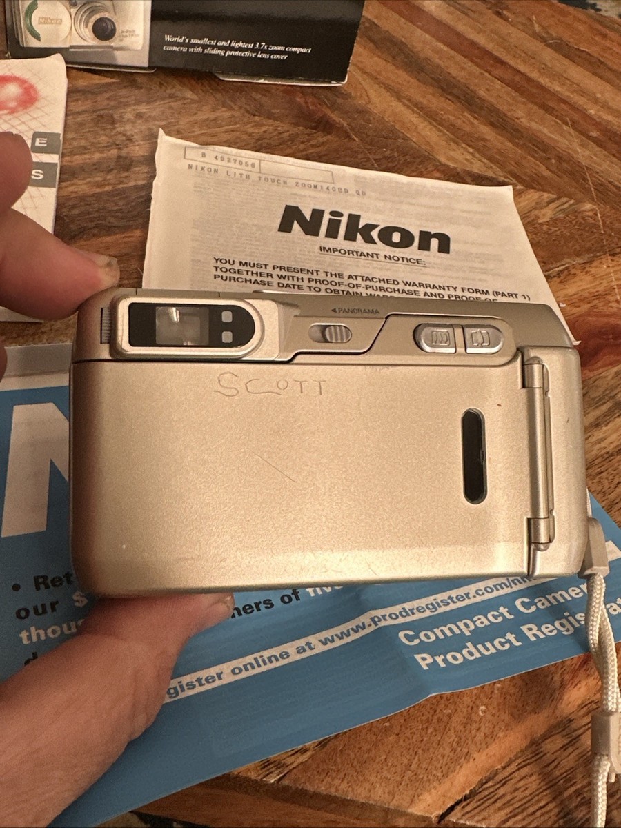 Nikon Lite Touch Zoom 140 ED QD 35mm Point & Shoot Film Camera for