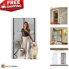Heavy-Duty Magnetic Screen Door 36"x82" - Easy Installation, Bug Protection