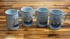 Set of 4 Mottahedeh Our Maritime Heritage American Ship Mugs Portugal Excellent — photo 2