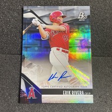 2021 Bowman Platinum - Top Prospects Erik Rivera #TOP-39 Autograph Angels Auto