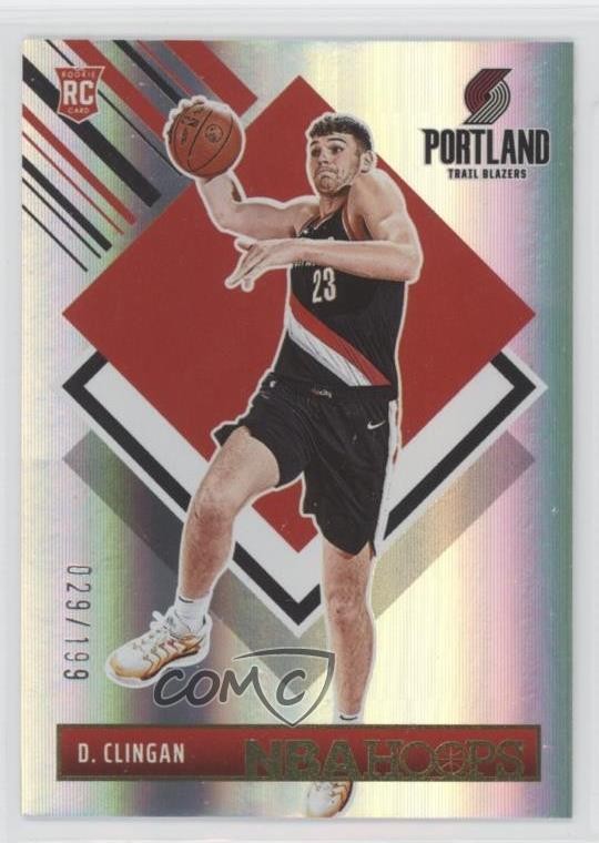 2024 NBA Hoops Tribute Premium Box Set /199 Donovan Clingan #293 Rookie RC 0j9t