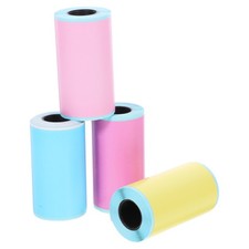 4 Rolls Thermal Printer Sticker Paper Printerpaper Label Self-adhesive Labels