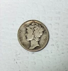 1926-S Silver Mercury Dime, VG Condition, Better Date!