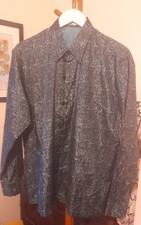 Green Thai Silk Shirt (vintage - excellent condition)