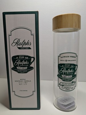 Ralph s Coffee Bottle Water Bottle Canister Glass RALPHLAUREN Green 500ml New