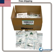 New Panduit Giga TX Cat6 jack Green BOX OF 50. CJ688TGGR US