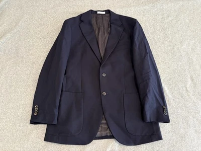 Men's BOGLIOLI Milano Blue Wool Jacket Blazer Sport Coat 38