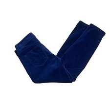 Talbots Jeans Navy Blue Velvet Velour Signature Stretch Pants Size 6 Petite