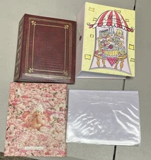 Lot Of 4 Small Photo Albums For 4x6 Slip in Photos