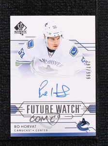 2014-15 SP Authentic Future Watch Auto /999 Bo Horvat #285 Rookie Auto RC