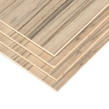 4 Stk. A4 Sperrholz 3mm Bastelholz Naturholz Set f&uuml;r Lasercut CNC DIY Modellbau