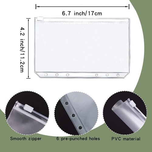 Money Saving Binder, Savings Challenges Book with for Cash Envelopes, 12pcs Z... - Picture 4 of 7