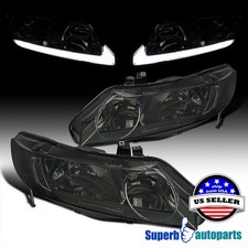 Fit 2006-2011 Honda Civic Smoke Headlights Led Bar Lamps Leftright 06-11 Sedan Fit 2006-2011 Honda Civic Smoke Headlights Led Bar Lamps Leftright 06-11 Sedan