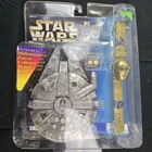 C-3PO Collector Timepiece Watch & Millennium Falcon Case Vintage 1996 Star Wars