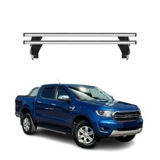 Menabo Dachträger für Ford Ranger T6 2011-2022 DoubleCab 50kg Alu Silber 2x