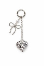 Cute Heart Bow Keychain Charm Kawaii Bag Charm Purse Pendant Gift for Her
