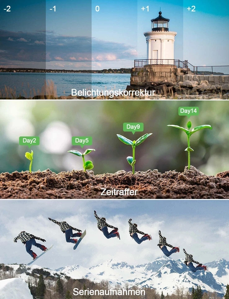 72MP Digitalkamera Kompakt 4K Fotokamera &270°Flip 2.8" Bildschirm Anti-Shake DE - Bild 4 von 4