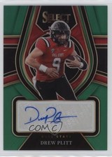 2022 Select Draft Picks Rookie Signatures Green Prizm 5/5 Drew Plitt Auto 0zu6