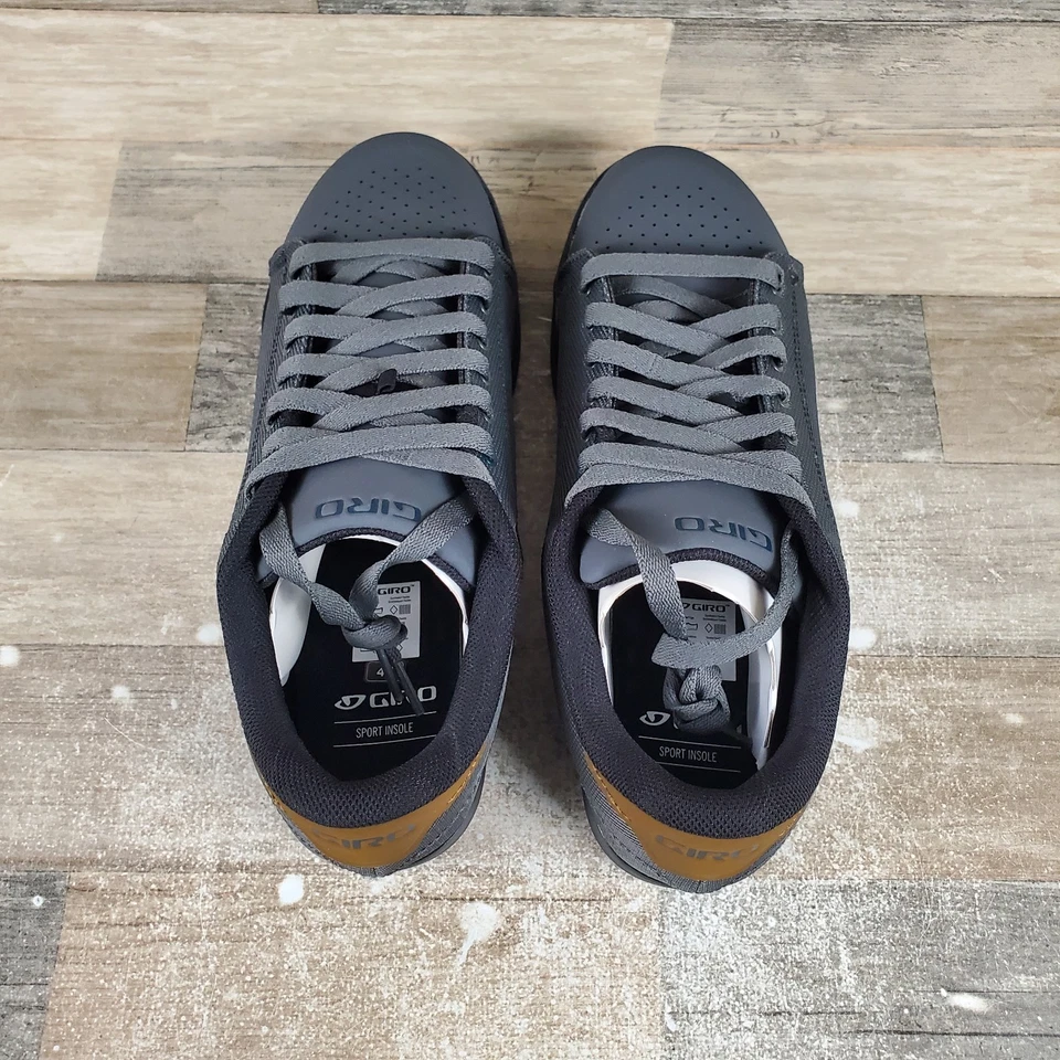 Giro Deed Mens Cycling Shoes Sz 13 Gray Comfort Leather Lace Up Low Top Sneakers - Image 4 of 4