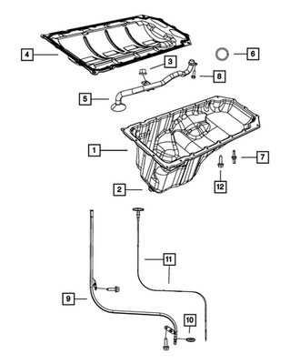 Genuine Mopar Engine Oil Indicator Tube 53021322AG