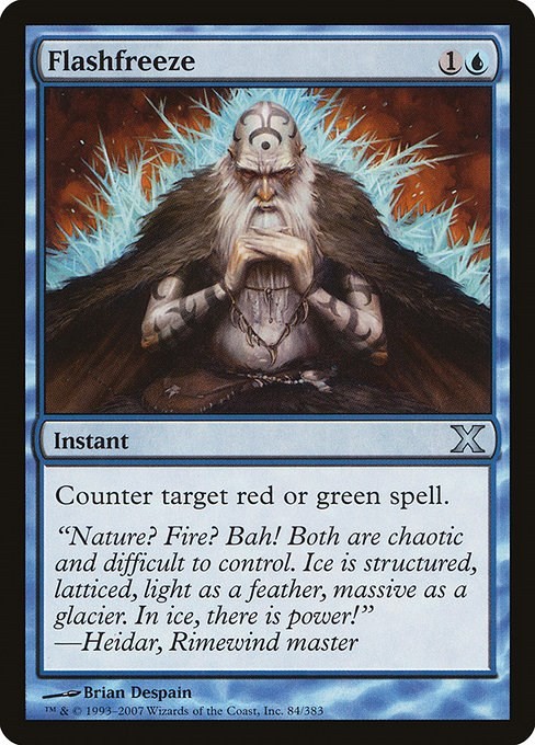 Flashfreeze - Normal MP MTG 10th Edition