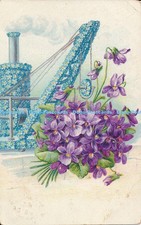 R006165 Old Postcard Flowers 1909