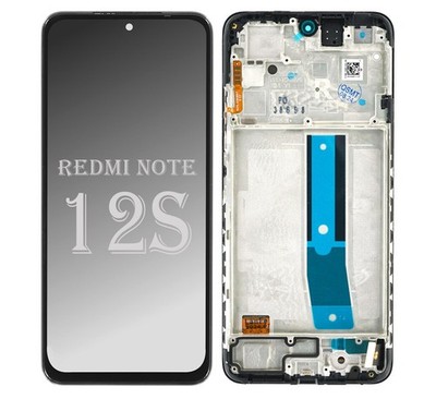 Xiaomi Redmi Note 12S Display Touchscreen Bildschirm Rahmen Schwarz