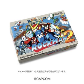NOT A GAME CART Rockman 2 Family Cassette Famicom Box & Storage Case Cart