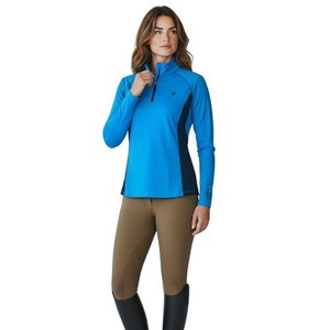 Ariat femmes bleu de reykjavik couche de base sunstopper 2.0 1/4 zip