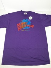 Vtg 90s Las Vegas Planet Hollywood purple XL t shirt USA Made Single Stitch