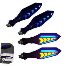 4 PCS Motorcycle Turn Indicator Lights, Arrow Shape Flowing Turn Signal LED